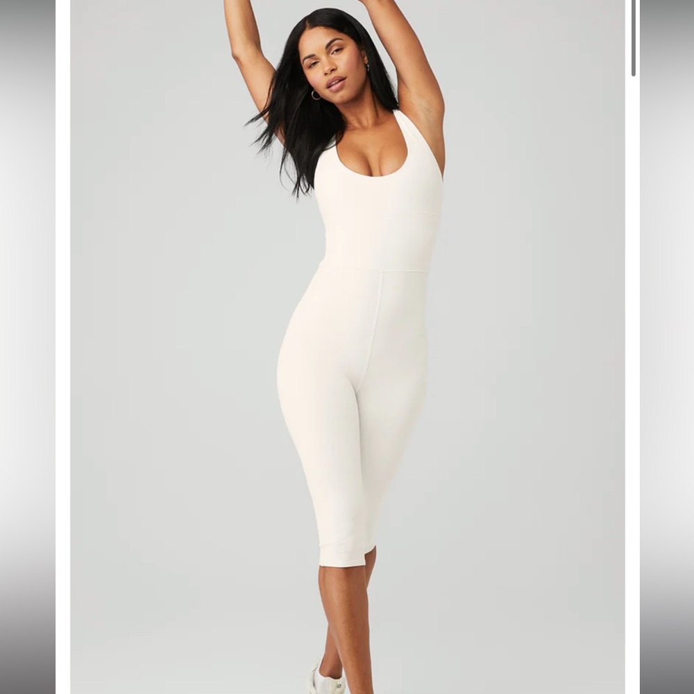 Alo Airbrush Physique Onesie in Ivory